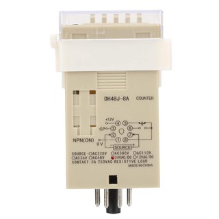 Bộ đếm Counter DH48J-8A 220VAC