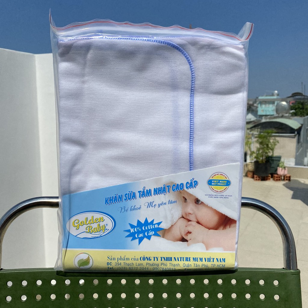 (Giá cho 1 khăn) Khăn sữa tắm, khăn xô tắm 100% cotton cao cấp an toàn cho bé - Nature Mum