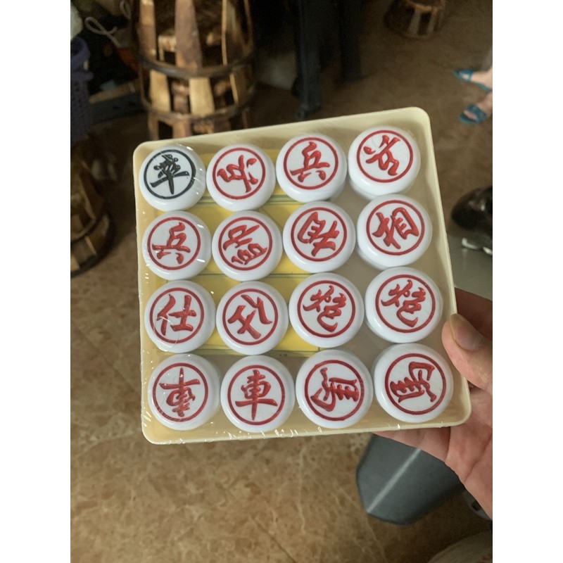 Cờ Tướng Giả Ngọc Hộp Nhựa