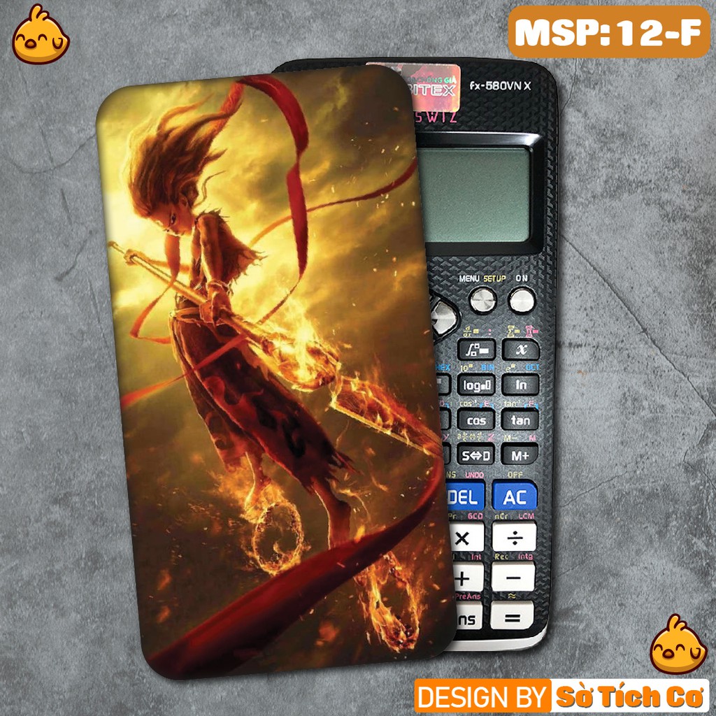 Miếng decal dán máy tính Casio bỏ túi FX500 FX570 FX580 - 570ES 570EX 680EX hình Kaito Kid - Solo Leveling MSP: MT12