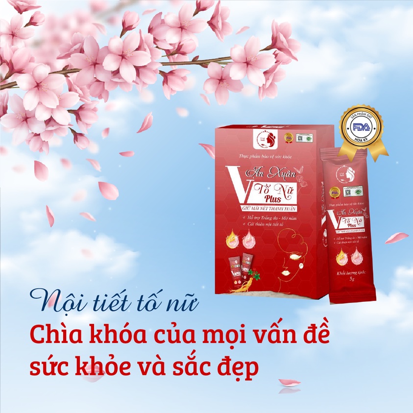 Combo 2 Collagen Vạn Xuân Tố Nữ Plus TM Pharma Tăng Độ Đàn Hồi Cho Da Kéo Dài Tuổi Xuân 24 Gói/Hộp
