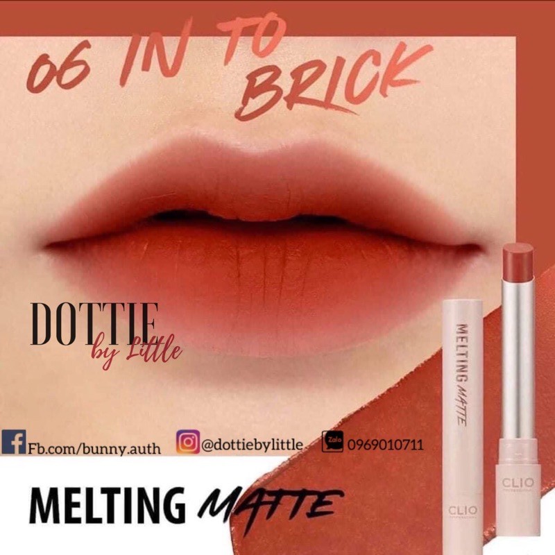 [ĐỦ BILL] Son CLIO Melting Matte Lips