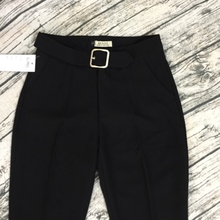 Quần baggy vải liền đai