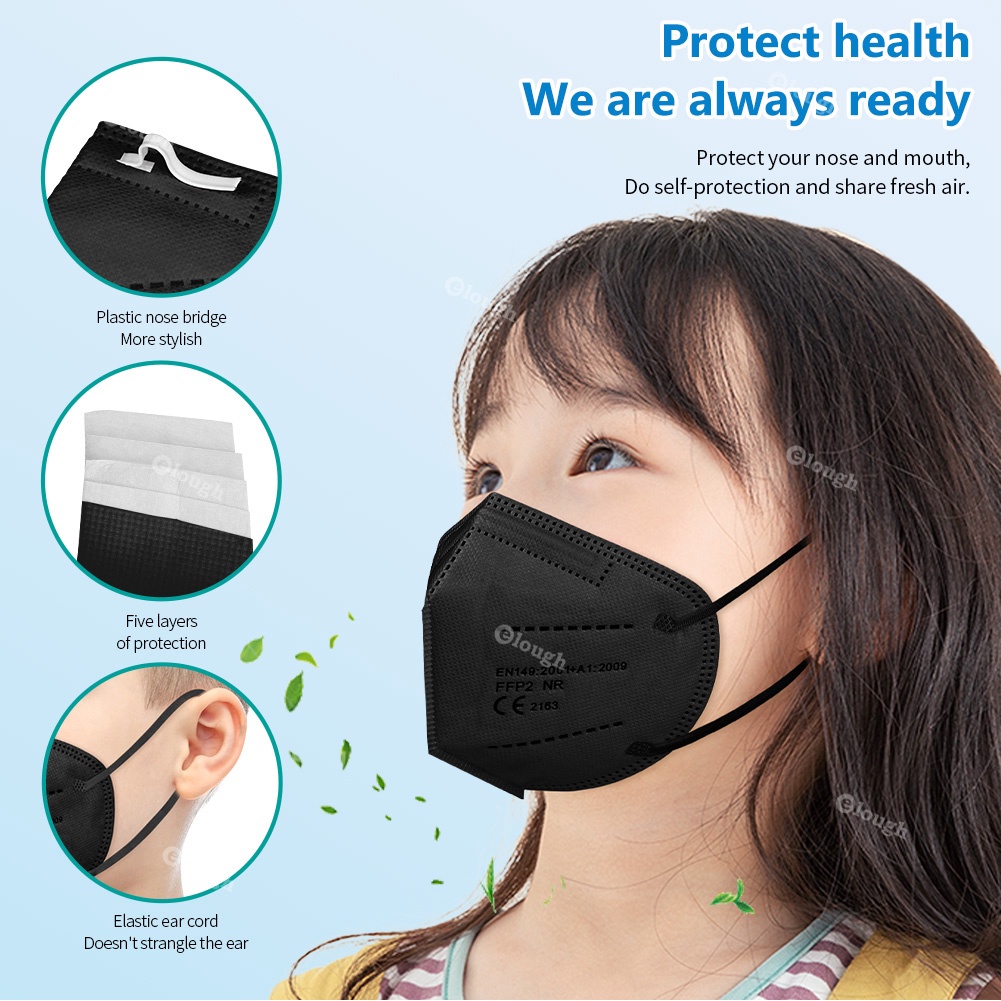 Khẩu Trang Bảo Vệ 5 Lớp Dành Cho Trẻ Em 9-12 Tuổi Kn95 FFP2