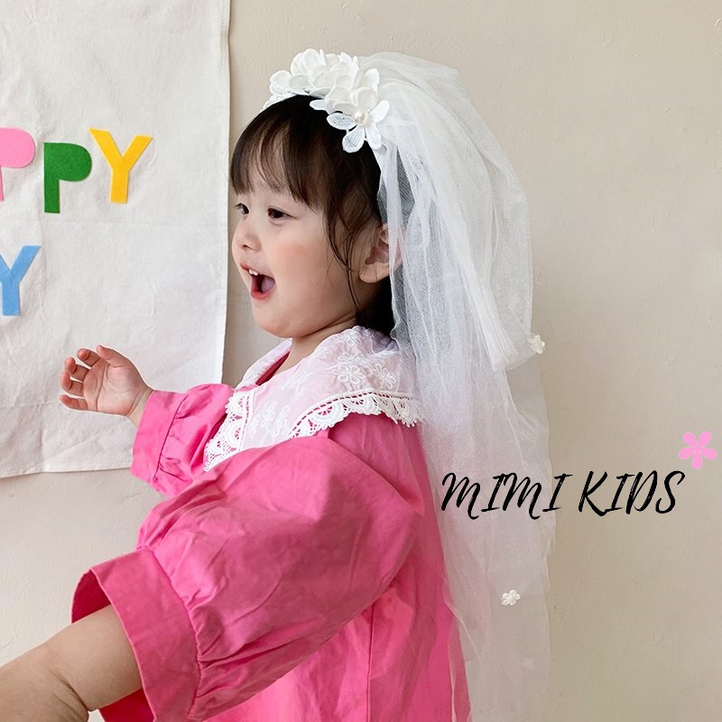 Cài bờm hoa voan công chúa Mimi Kids cho bé gái BD10