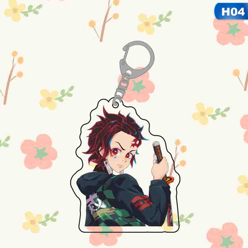 YGT Demon Slayer: Kimetsu No Yaiba Acrylic Keychain Keyring Cosplay Anime Gifts