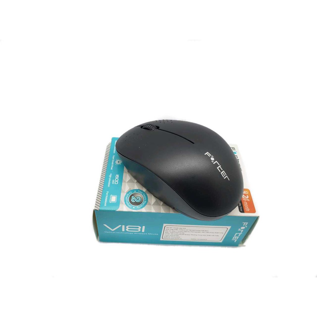 Chuột Không Dây FORTER V181 - Tặng Kèm Pin - Siêu Nhạy - Hàng Chính Hãng 100%, Full Box, BH 12 T