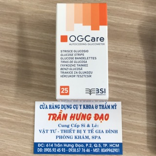 Hộp 25 que thử đường huyết OGCare