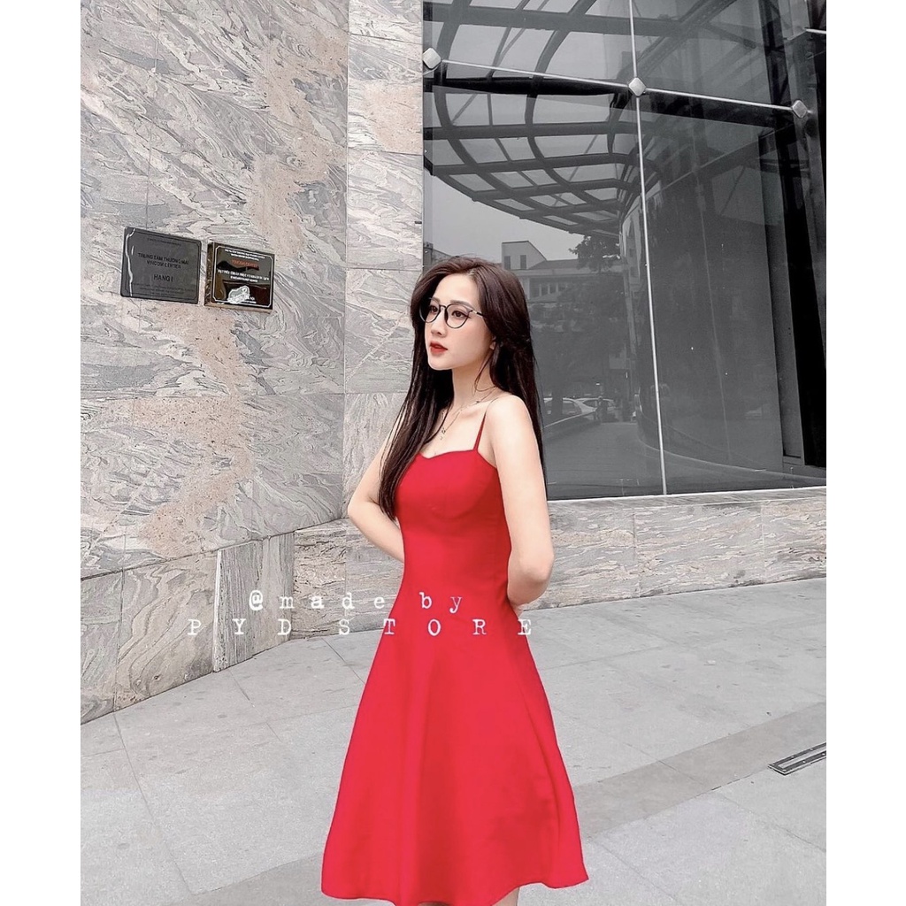 Đầm Dây Xòe Cúp Ngực - PYDSTORE - FULLSIZE