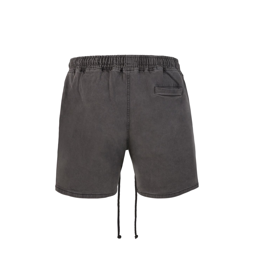 Quần short jean nam streetwear cao cấp FNOS SJ10 form ngắn ngang gối, ống rộng jean thun co giãn