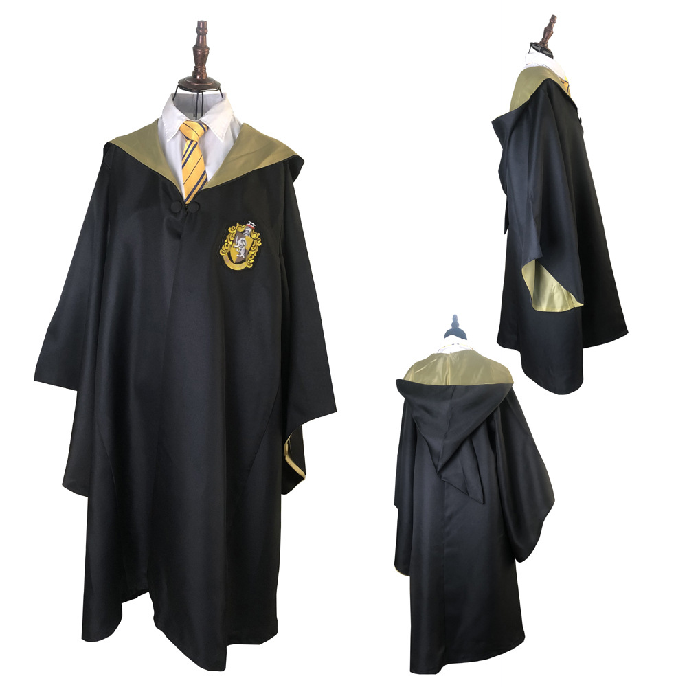 Áo choàng Harry Potter nhà Hufflepuff Nam/nữ - Trang phục Phù thuỷ hoá trang ...