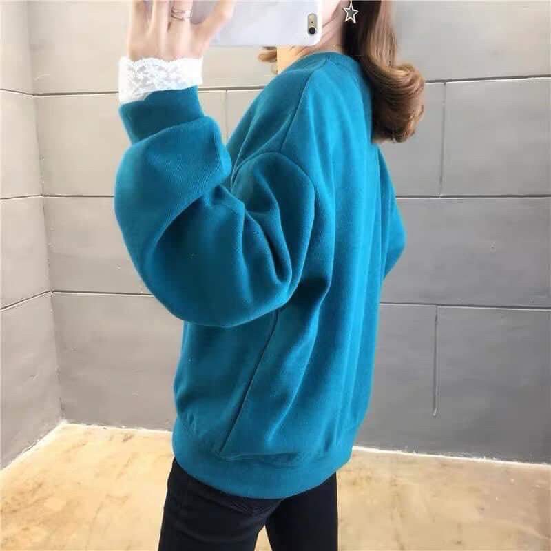 Áo nỉ xanh GOODBYE TC6