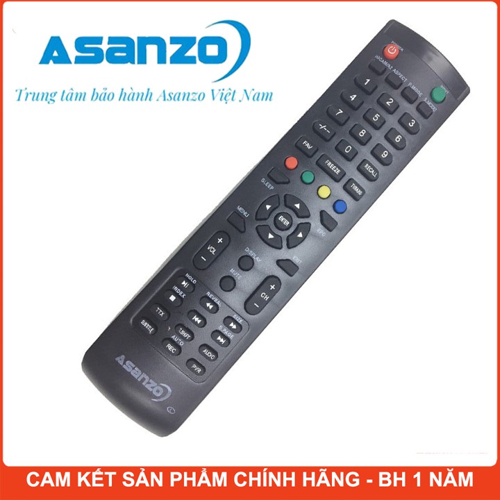 [FreeShip] Remote Điều Khiển Tivi ASANZO chính hãng tặng PIN