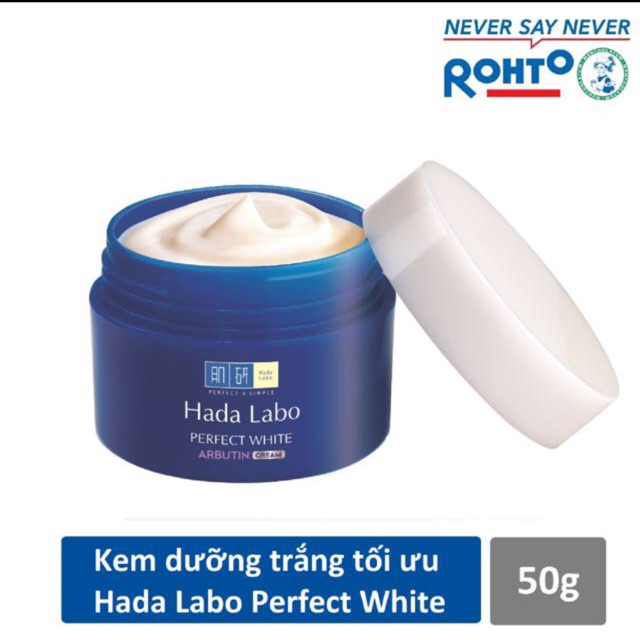 Kem dưỡng trắng da Hadalabo Perfect White Cream 50g | BigBuy360 - bigbuy360.vn
