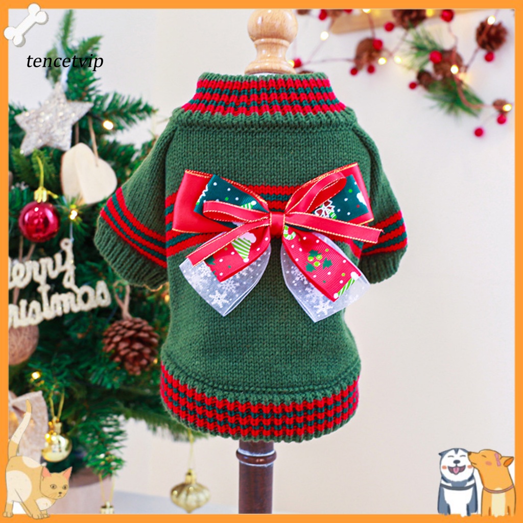 Áo Sweater Phong Cách Giáng Sinh Xinh Xắn Cho Thú Cưng