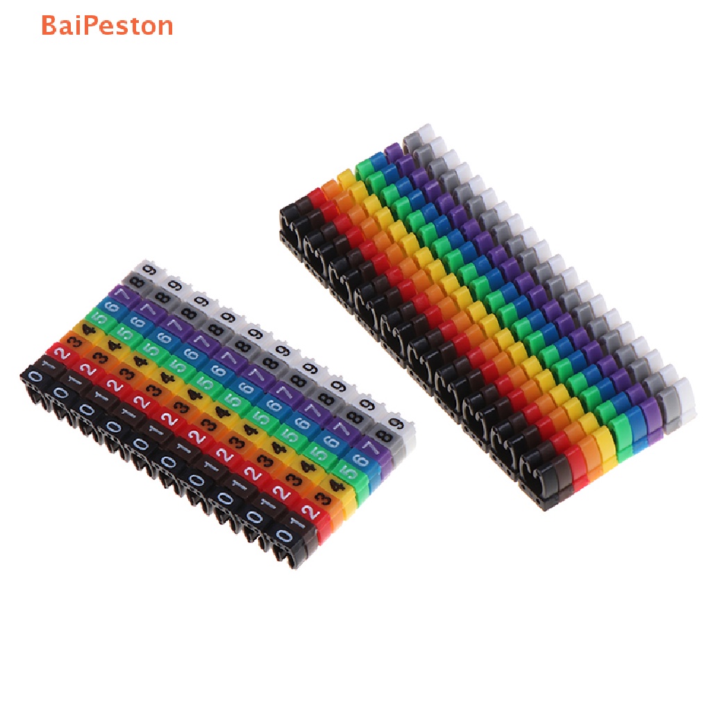 Nhãn Đánh Dấu Dây Cáp Hình Chữ C Nhiều Màu 1.5 / 2.5 / 4 / 6Mm2