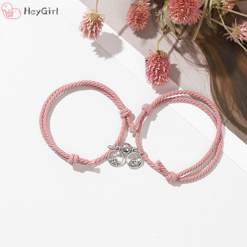 Vòng tay nam châm họa tiết biển và núi thời trang cho cặp đôi nam và nữ