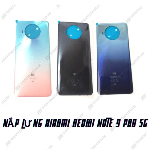 Nắp lưng dùng cho xiaomi redmi note 9 pro 5g