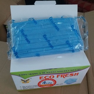 [INBOX NHẬN KM] [HOT SALES] KHẨU TRANG HOẠT TÍNH 4 LỚP ECO FRESH 50 CÁI 1 HỘP