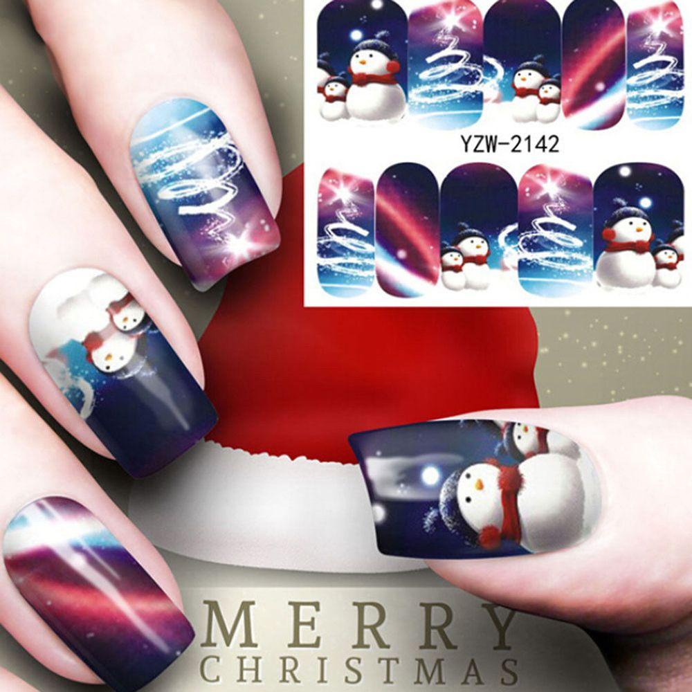 Hình Dán Trang Trí Móng Tay Chủ Đề Giáng Sinh