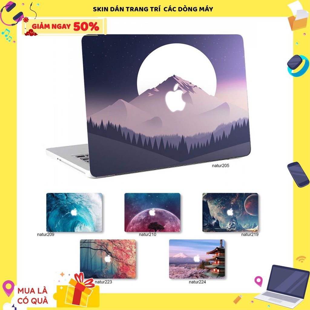 Skin dán Macbook Pro hình sưu tầm cực độc (chọn mẫu và mã máy trong phân loại)