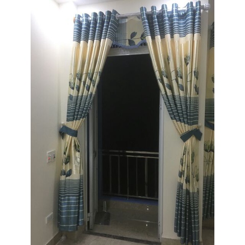 Rèm vải xanh cây biển 2m10 x 3m