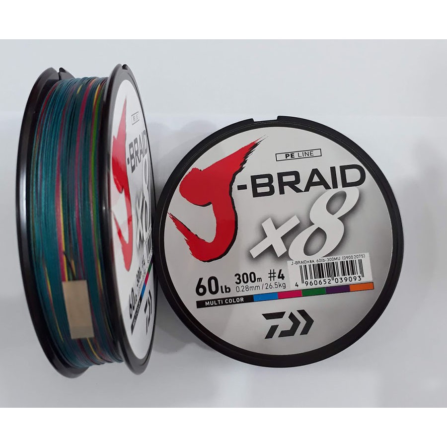 Dây Dù Câu Cá PE Daiwa Nhật J-Braid X8A 300 mét - MU - Nhiều màu