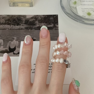 Nhẫn hạt sang trọng Modleaf Pearl beads ring Hàn Quốc