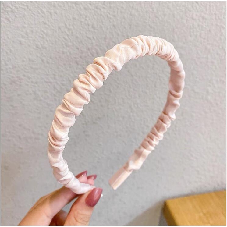 Dễ Thương Băng Đô Vải satin Xếp Ly Xinh Xắn Cho Nữ