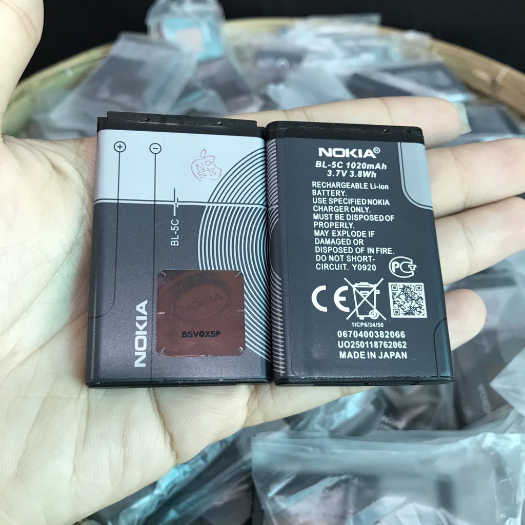 Pin Nokia 4C 5C zin chính hãng made in Japan bảo hành 1 năm