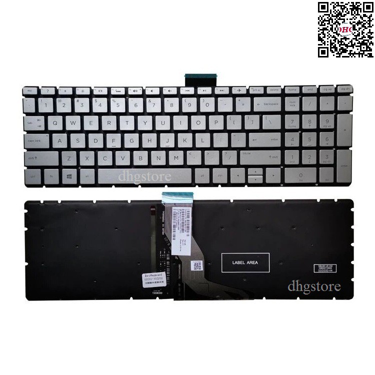 Bàn phím laptop HP Pavilion 15-BS, 15-BU, 15-BW, 15-CC, 15-CD, 15-AQ, 15S-FQ, 17-BS, 17-BY MÀU BẠC