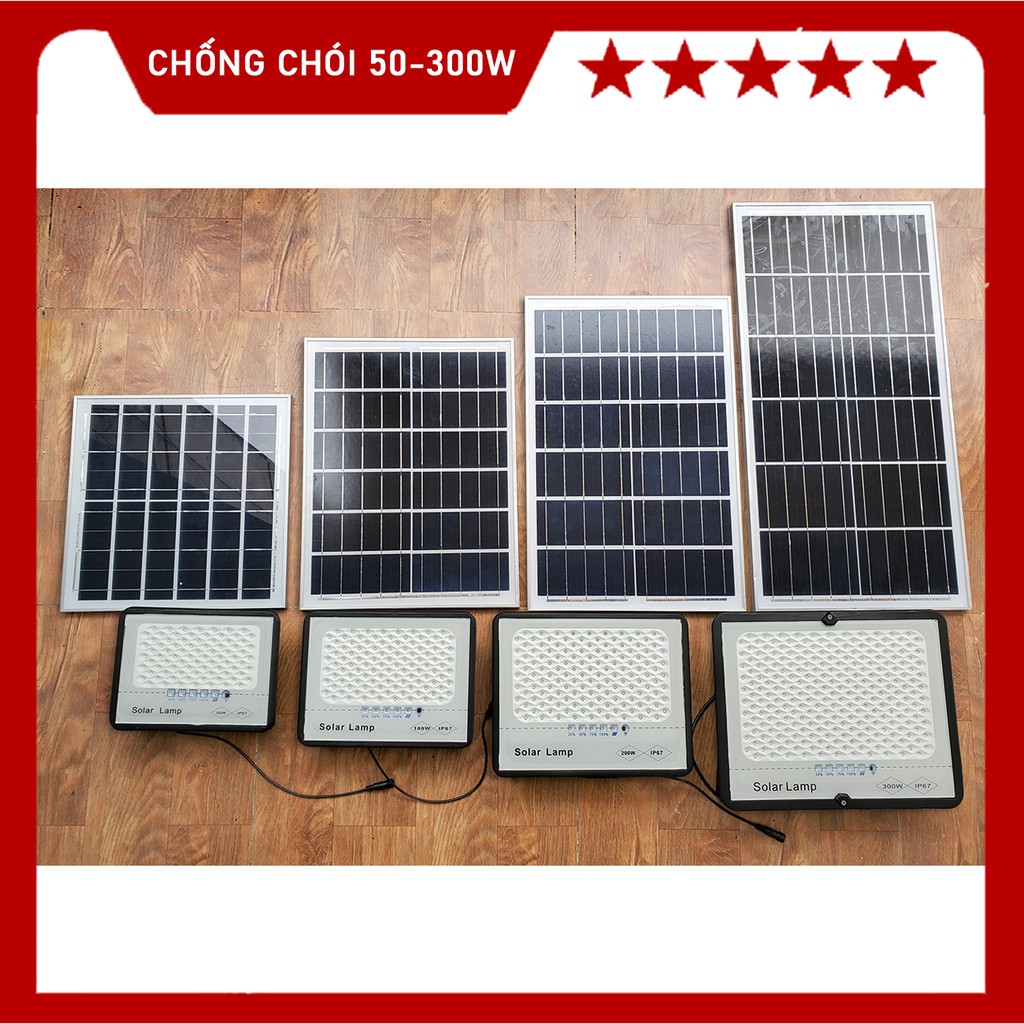 Đèn Năng Lượng Mặt Trời Chống Chói 50W 100W 200W 300W Led Chùm - Led đơn