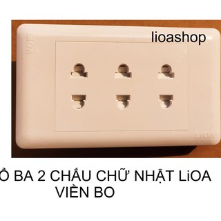 Ổ BA 2 CHẤU CHỨ NHẬT LiOA.