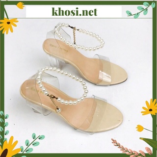Giày cao gót 9 phân quai trong chuỗi - cg 0192