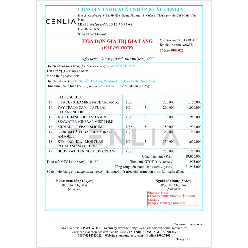 Sữa rữa mặt CENLIA | BigBuy360 - bigbuy360.vn