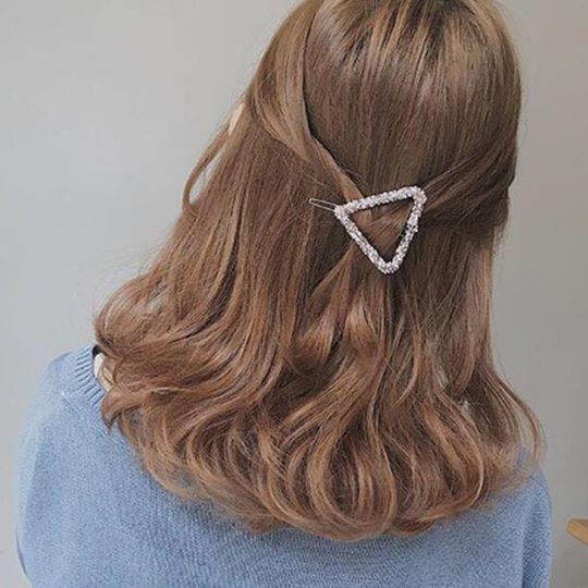 Cặp tóc đính đá phụ kiện cho bạn gái (màu ngẫu nhiên )