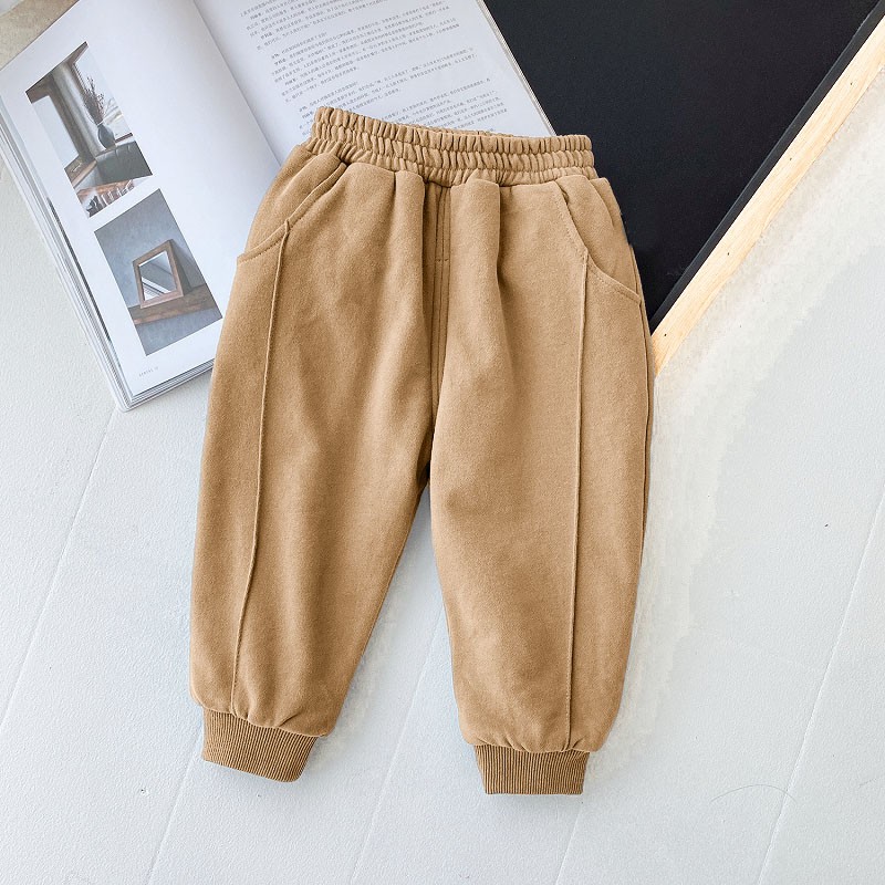 Quần Nỉ Bông Lót Lông Thu Đông Cho Bé Trai Và Bé Gái Size 8-25kg KidsOne QN06