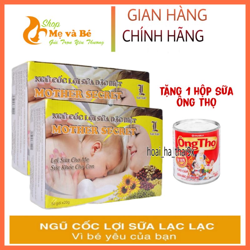 (Combo 2 hộp tặng sữa) Ngũ cốc lợi sữa lạc lạc 30 gói/hộp- Ngũ cốc lạc lạc lợi sữa- NGŨ CỐC LỢI SỮA CHO MẸ SAU SINH