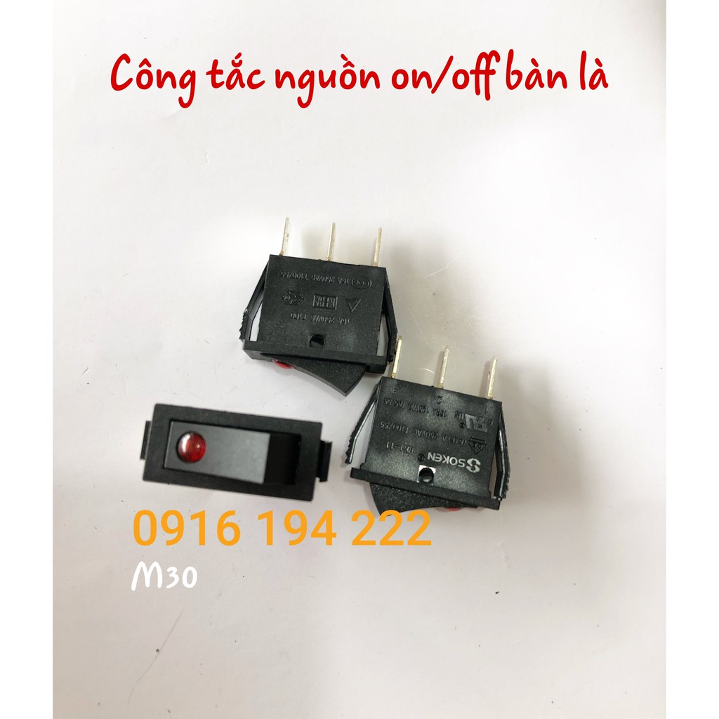 Công tắc nguồn on/off bàn là