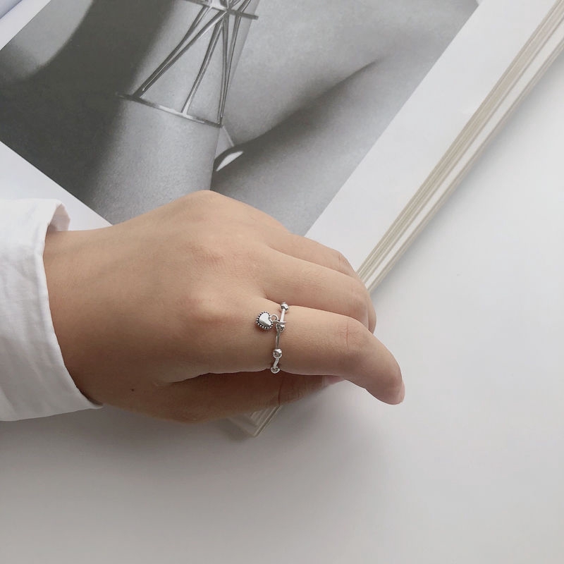 Nhẫn Hình Trái Tim Nhỏ Phong Cách Baroque 22220