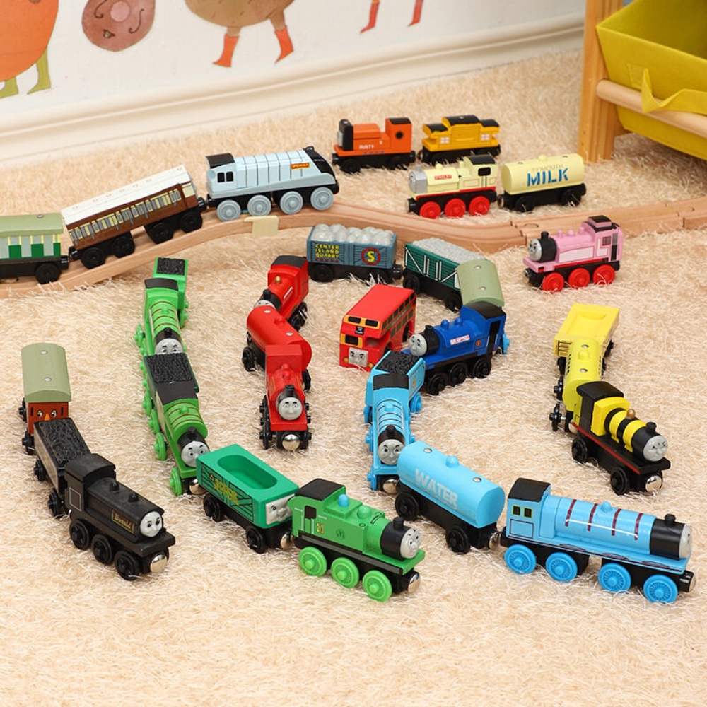 Bộ Đồ Chơi Xe Lửa Thomas and Friends James Petcy Henry Bằng Hợp Kim Nhôm Nam Châm Dễ Thương Cho Bé