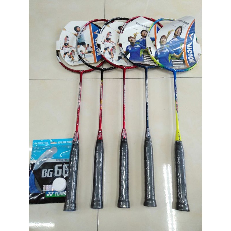 vợt cầu lông victor khung carbon cao cấp siêu nhẹ(tặng dây đan+quấn cán+túi)
