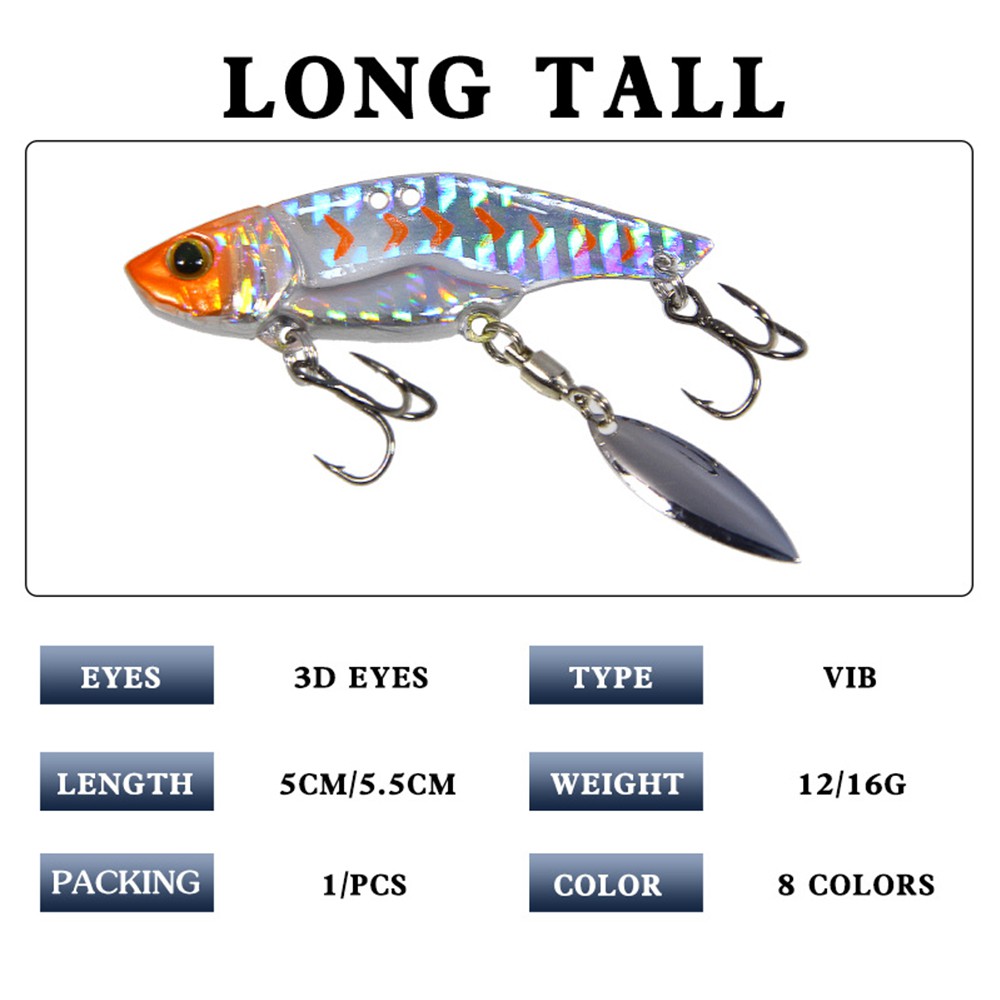 MUVAKO Mồi câu cá giả thiết kế 3D sống động 12g/ 16g