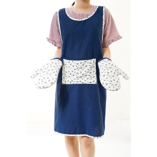 Tạp dề linen đan chéo sau lưng