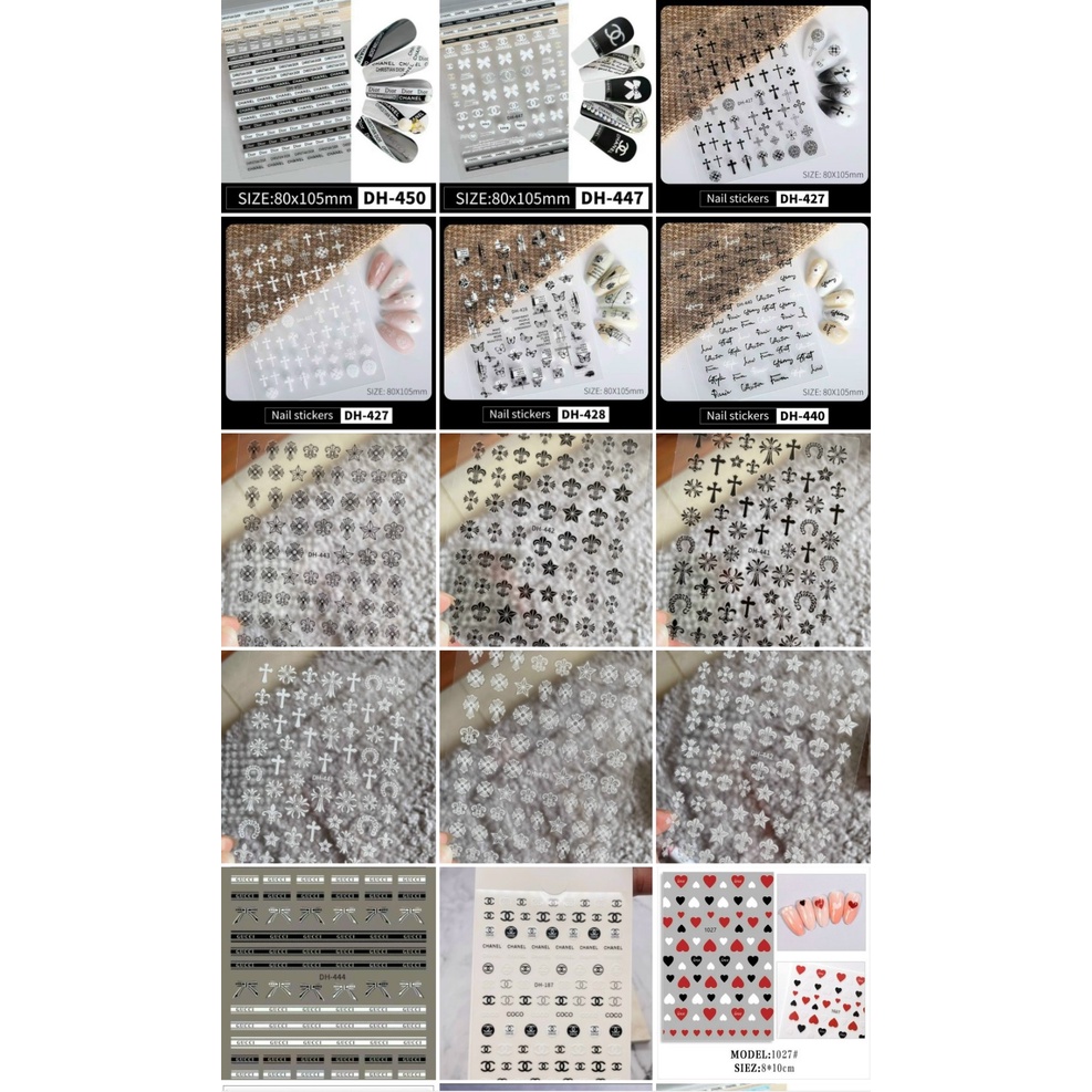 Sticker dán móng,  miếng dán trang trí móng - Ann933233
