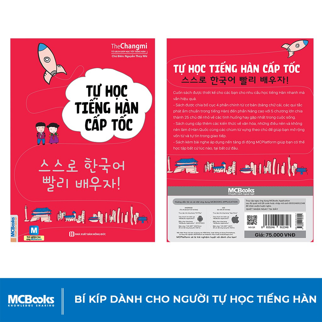 Sách - Tự Học Tiếng Hàn Cấp Tốc Dành Cho Người Mới - Học Kèm App Online