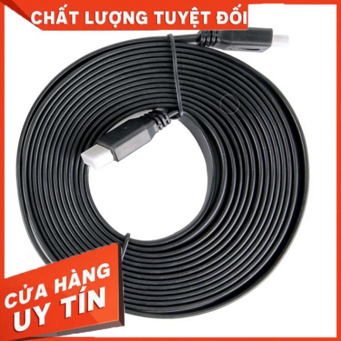 ✅ Dây Cáp HDMI 15m dẹt đen-Dây cáp kết nối cổng HDMI 2 đầu tốt chống nhiễu xịn chất lượng cao giá rẻ ✅