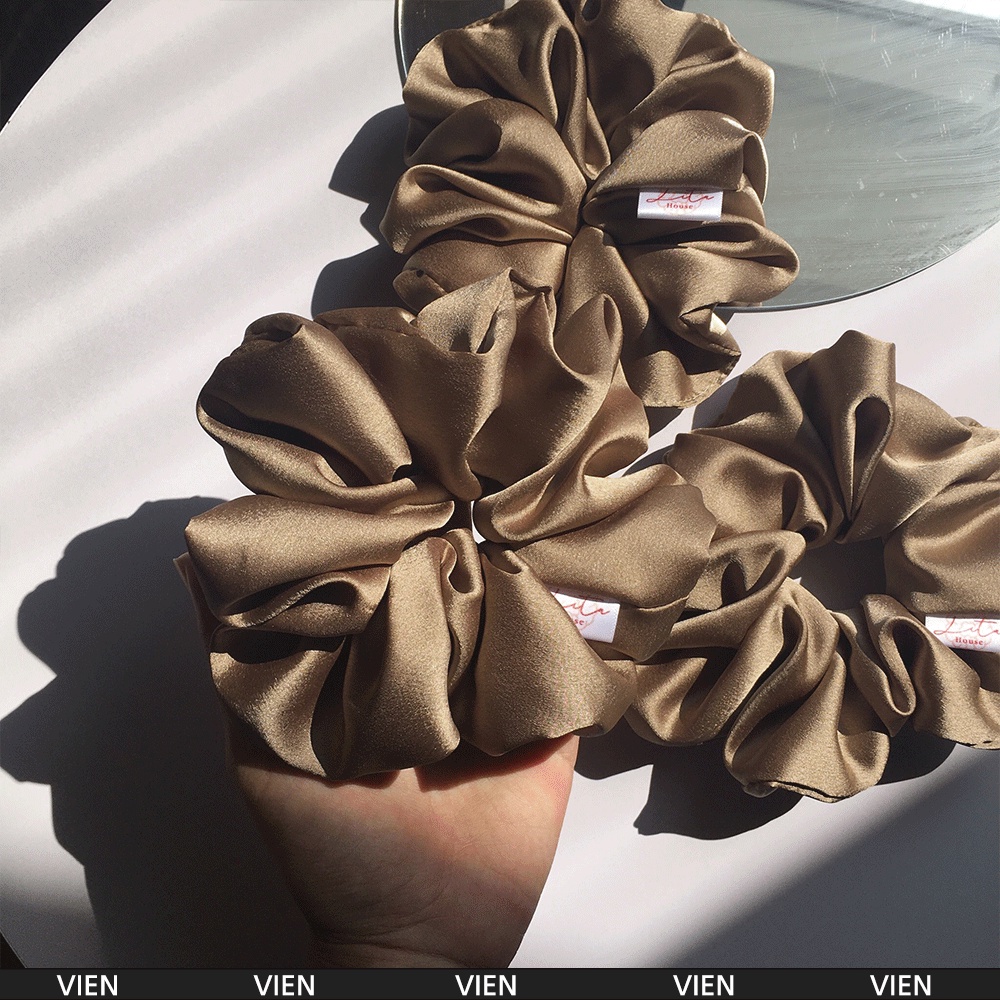 VIEN - Dây chun buộc tóc lụa pearl I Scrunchies Handmade
