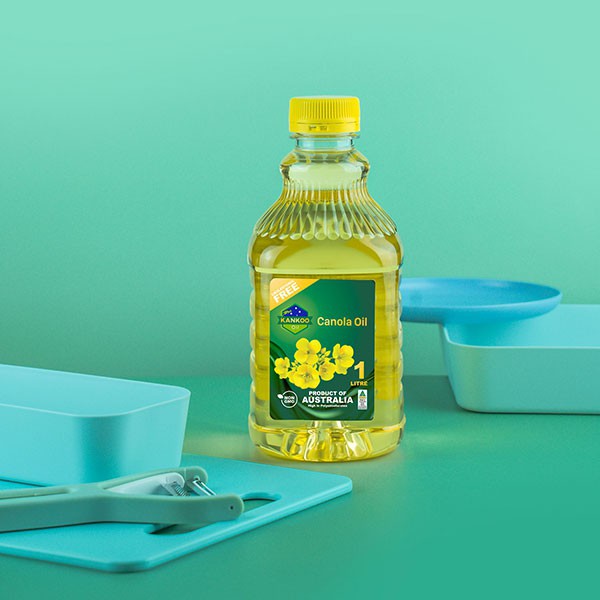 [NHẬP KHẨU ÚC] Dầu Ăn Hạt Cải Nguyên Chất Kankoo Canola Oil 1 Lít - 100% Hạt Cải Ngọt Hữu Cơ Úc