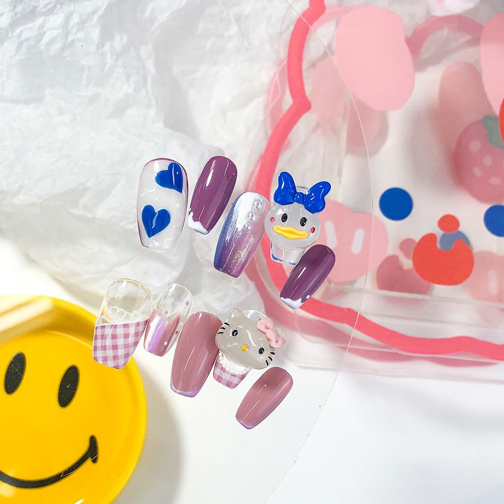 [Hàng mới về] Phụ kiện đính móng trang trí nghệ thuật hình nhân vật hoạt hình dễ thương diy